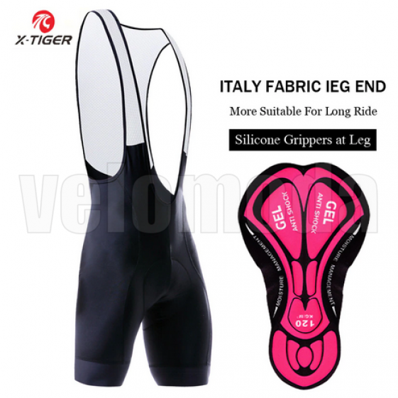 Велошорты PHMAX DBK-208 L женский памперс с лямками (Черный)