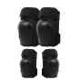 Защита взрослая RF-K02 наколенники + налокотники (Черный)