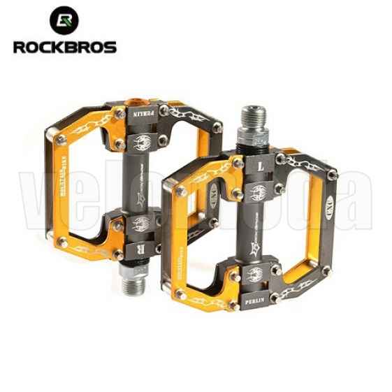 Педали для велосипеда Rockbros 2010-12S (Золото-титан)
