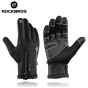 Велоперчатки RockBros S091 утеплённые (Чёрный XXL)