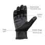 Велоперчатки RockBros S091 утеплённые (Чёрный XXL)