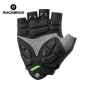 Велоперчатки Rockbros S159 XXL с гелевыми вставками (Черный-зеленый)
