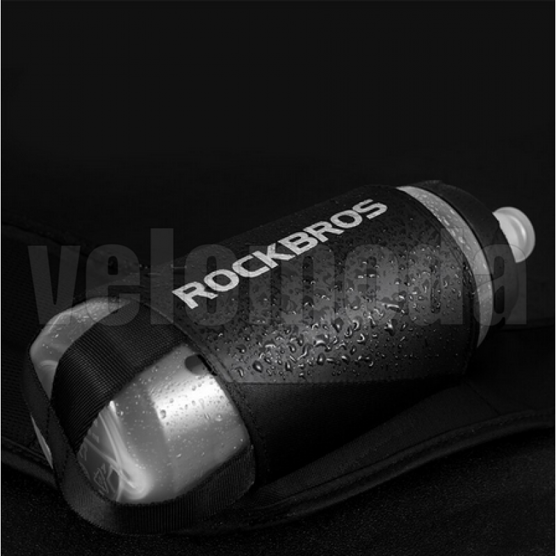 Поясная сумка Rockbros D45 с отделением для бутылки (черная)
