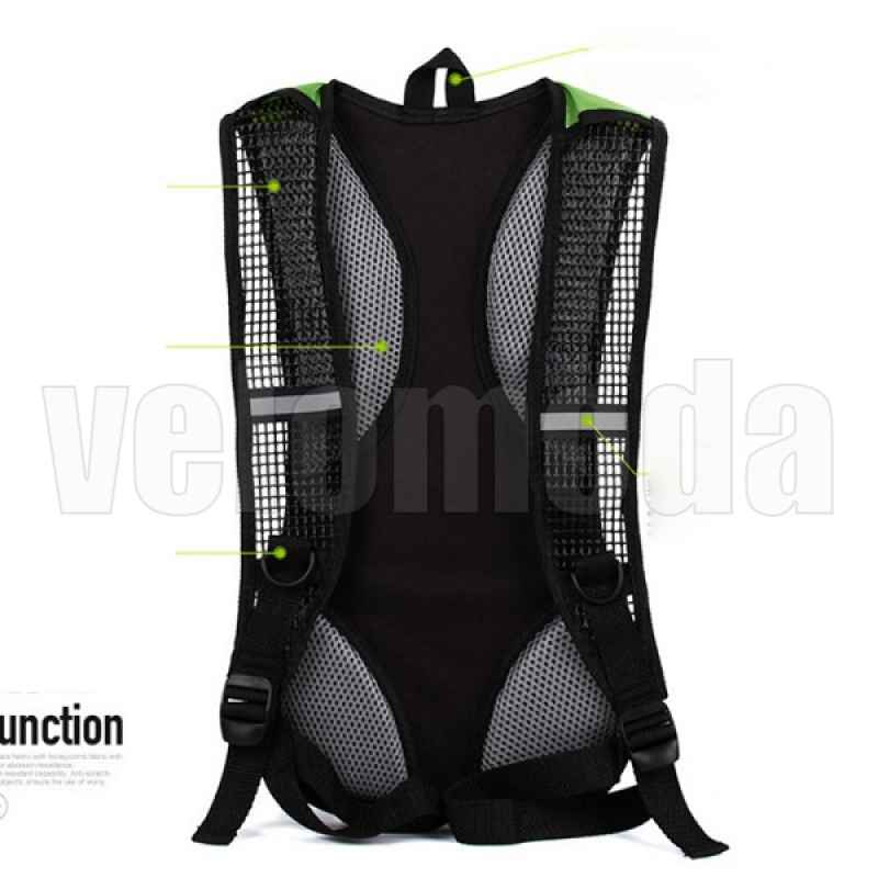 Велорюкзак ортопедический A18562 5L + гидратор 2L (черный)