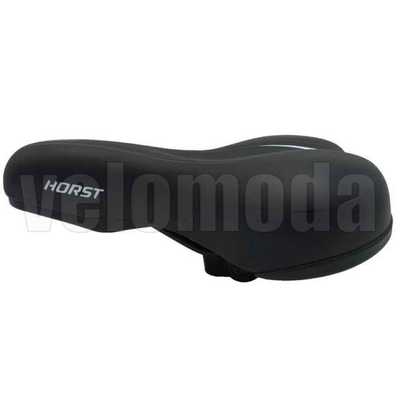 Седло Horst 200800 анатомическое, комфортное, с замком (Черный)