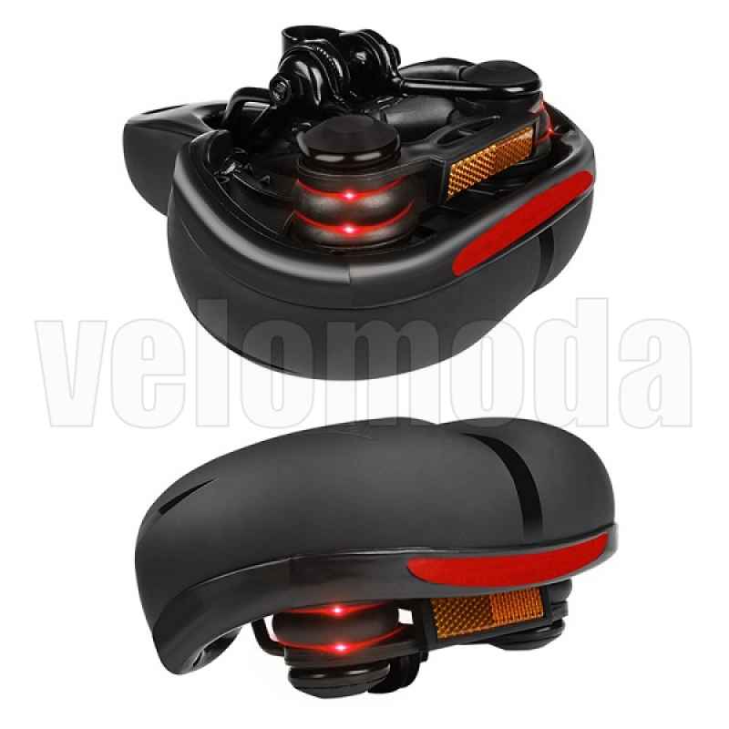 Седло для велосипеда WEST BIKING 634307A PU-кожа (Чёрное)