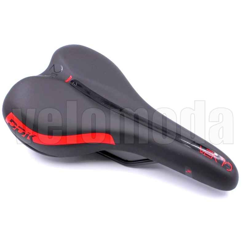 Седло для велосипеда DDK 250V (Черный-красный) Седло для велосипеда DDK 250V (Черный-красный)