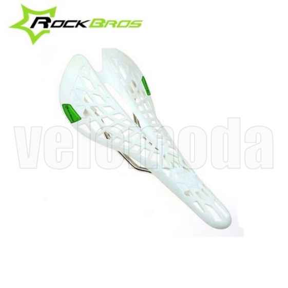 Седло для велосипеда Rockbros ZZZDX спортивное Паутина (Белое)