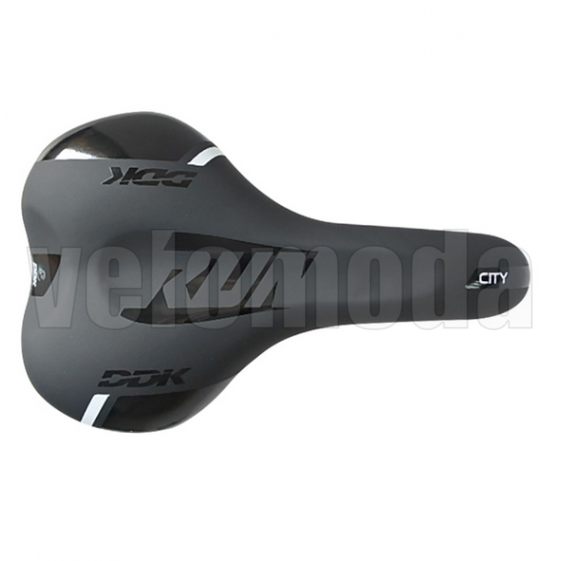 Седло для велосипеда DDK D2255 Run (Черный-зеленый)