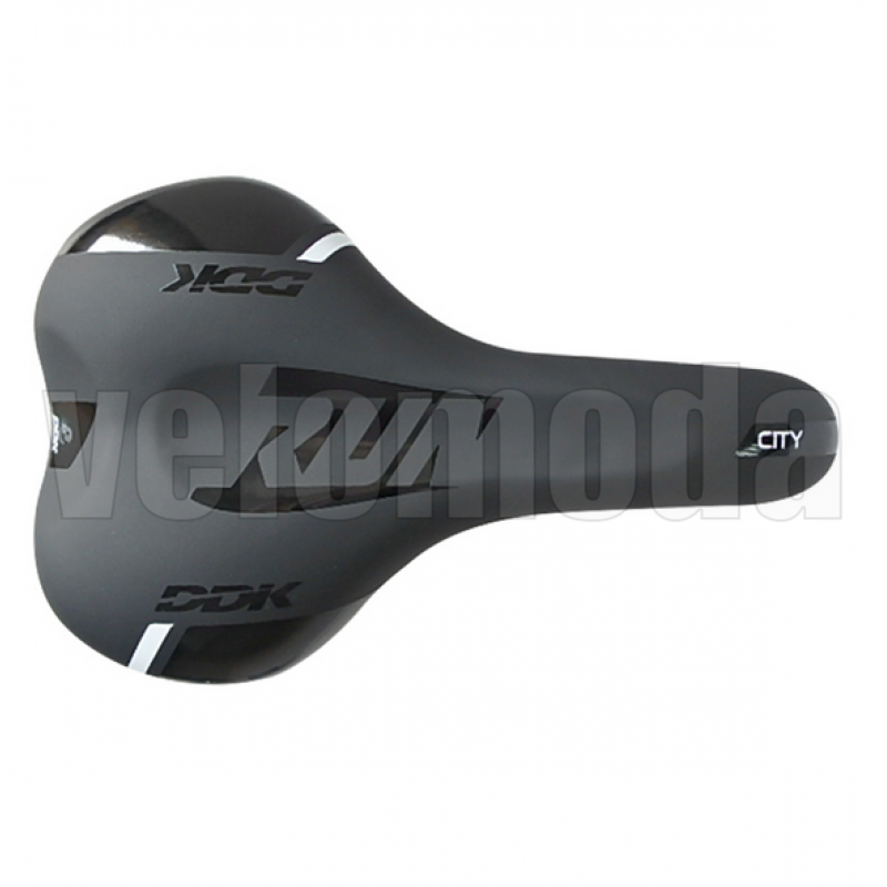 Седло для велосипеда DDK D2255 Run (Черный-зеленый)