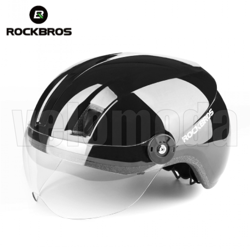 Велошлем с визором Rockbros MT-095BK (Черный) Велошлем с визором Rockbros MT-095BK (Черный)