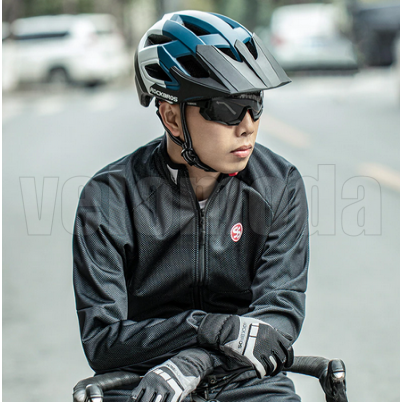 Велошлем Rockbros TS-39-BB (Чёрно-синий)