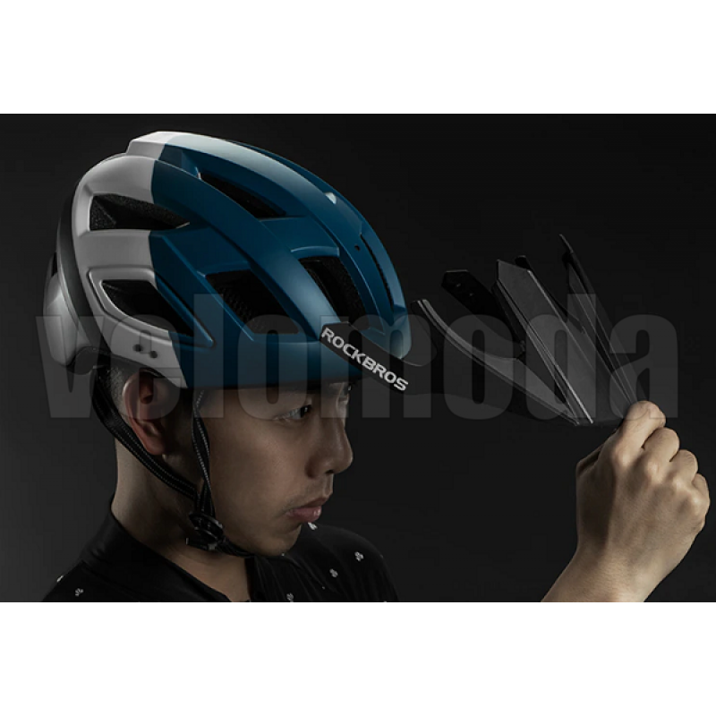 Велошлем Rockbros TS-39-BB (Чёрно-синий)