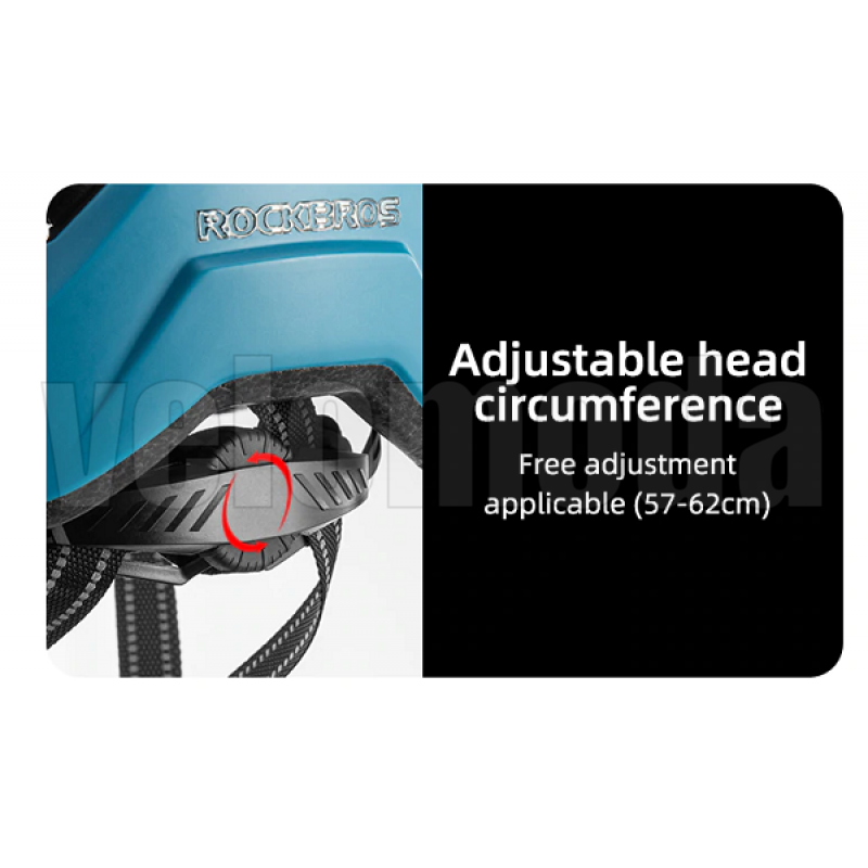 Велошлем Rockbros TS-39-BB (Чёрно-синий)