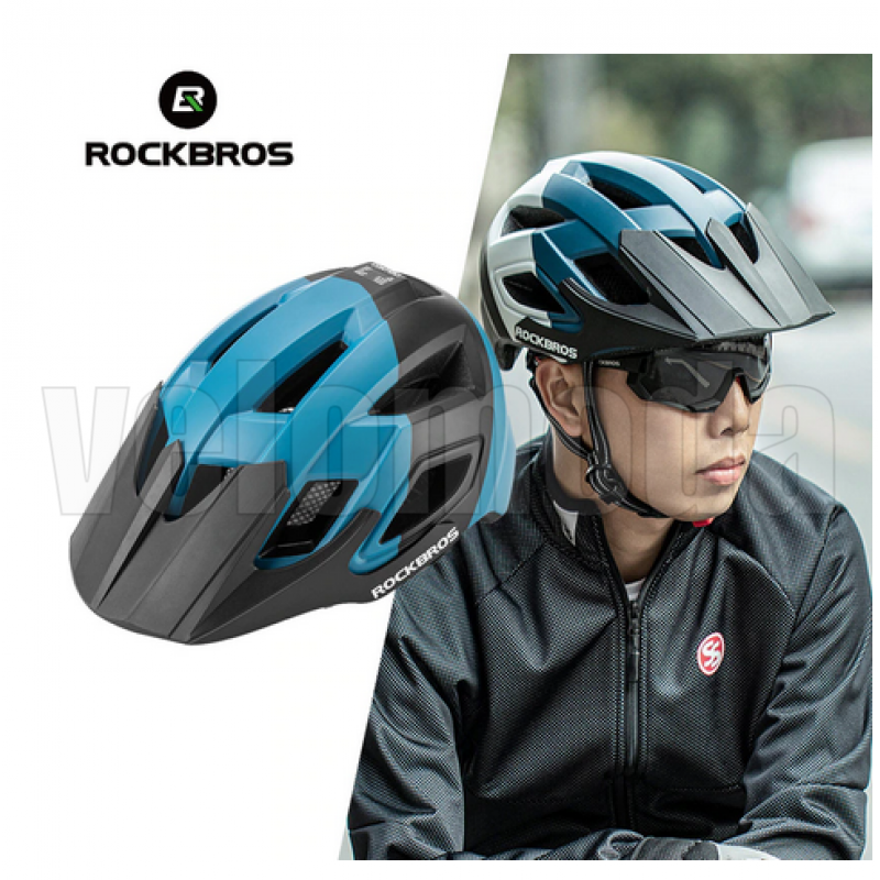 Велошлем Rockbros TS-39-BB (Чёрно-синий)