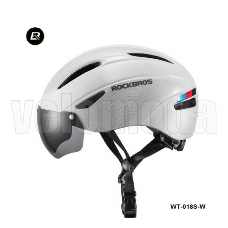 Велошлем с визором Rockbros WT-018S-BK (Чёрный)