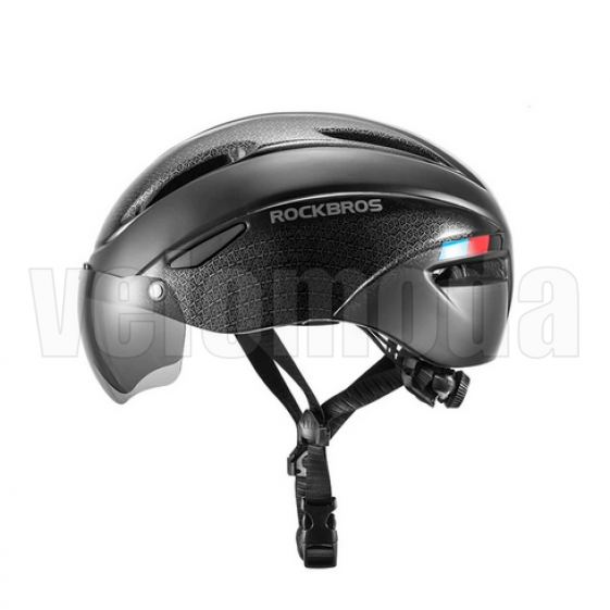 Велошлем с визором Rockbros WT-018S-BK (Чёрный)