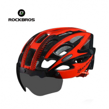 Велошлем с визором Rockbros WT027-S-BR (Чёрно-красный) Велошлем с визором Rockbros WT027-S-BR (Чёрно-красный)