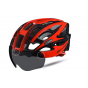 Велошлем с визором Rockbros WT027-S-BR (Чёрно-красный)