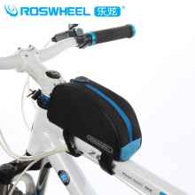 Велосумка на раму Roswheel одно отделение (черная с синим)