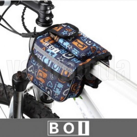 Велосумка на раму двойная Boi (синяя)