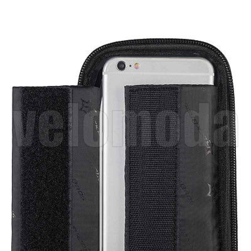 Велосумка с держателем для телефона на раму RockBros RB-024 двойная до 5.8 дюймов (черная)