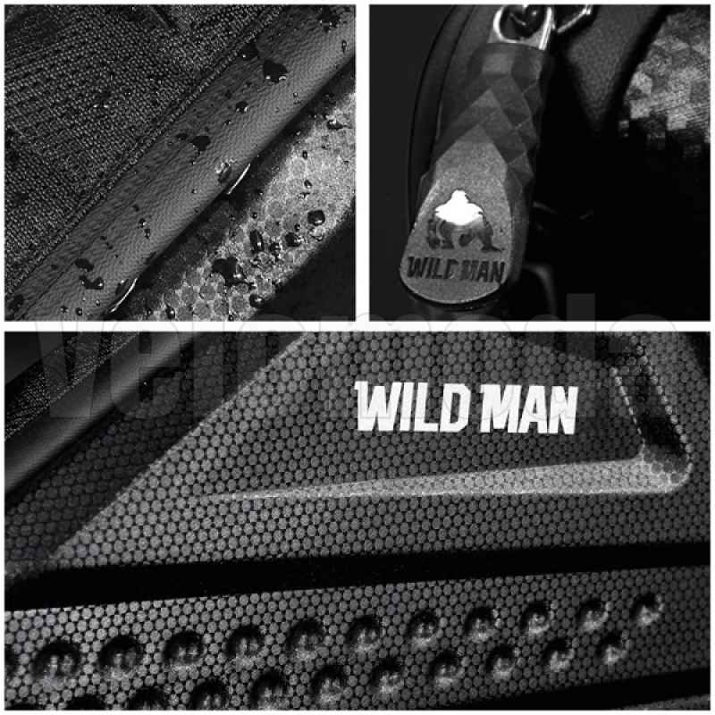 Велосумка под раму Wild Man ES4 водонепроницаемая 1.2L (Чёрный карбон)