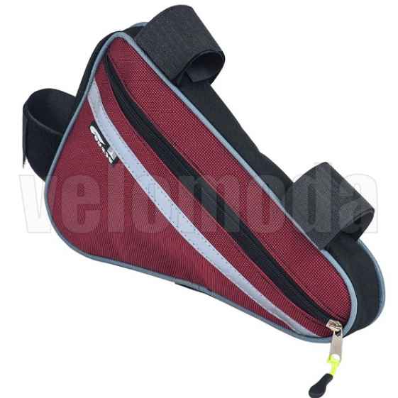 Велосумка под раму Course Мастер треугольник, средняя (Красная)