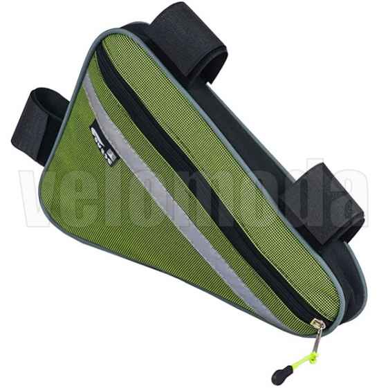Велосумка под раму Course Мастер треугольник, средняя (зеленая)