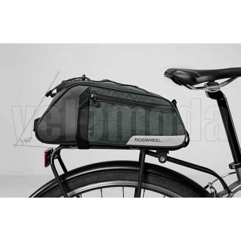 Велосумка на багажник Sahoo 141465-SA 8L (Cерая)