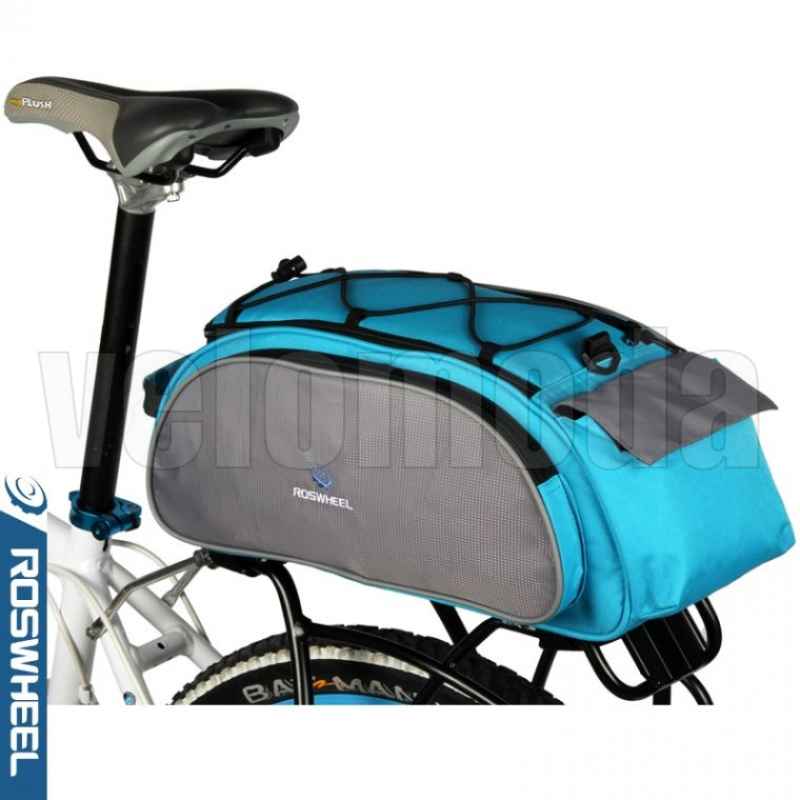 Велосумка на багажник 14л Roswheel 14541 (серо-голубая) Велосумка на багажник 14л Roswheel 14541 (серо-голубая)
