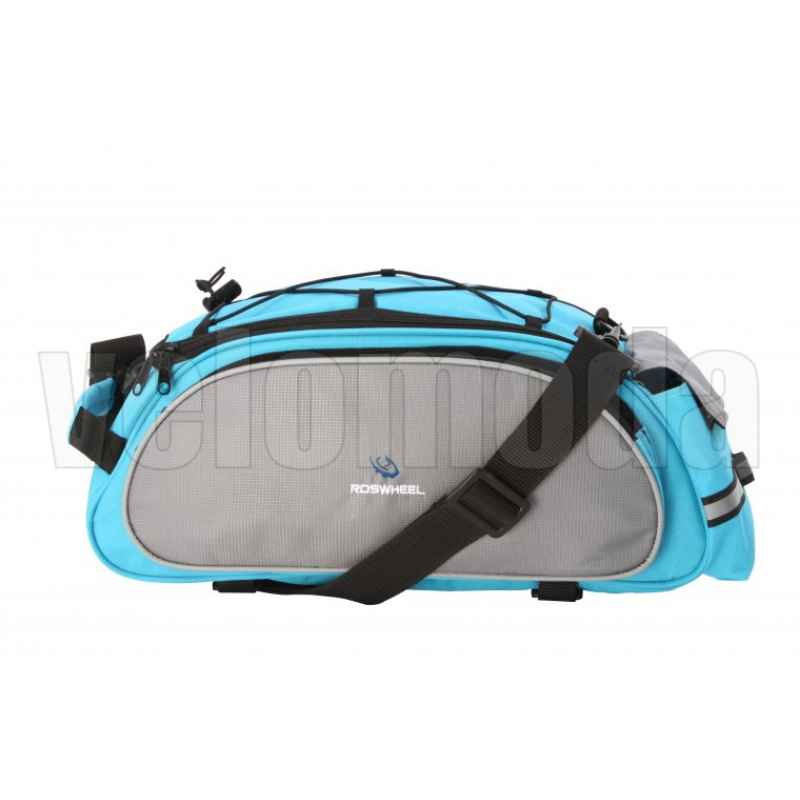 Велосумка на багажник 14л Roswheel 14541 (серо-голубая)
