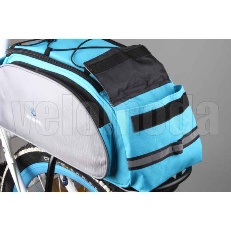 Велосумка на багажник 14л Roswheel 14541 (серо-голубая)