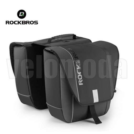Велосумка штаны на багажник быстросъёмная Rockbros A10 30L (черная)