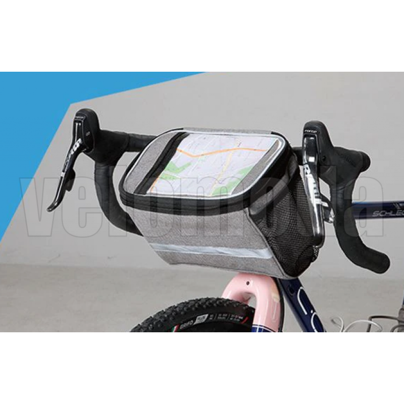 Сумка на руль велосипеда Roswheel 11002-SA термо (Серая)