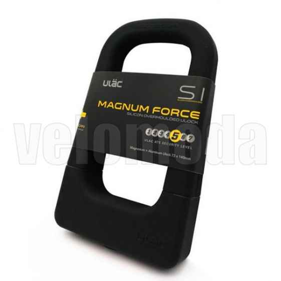 Велозамок ULAC Magnum Force с магнием, в силиконе (Черный)
