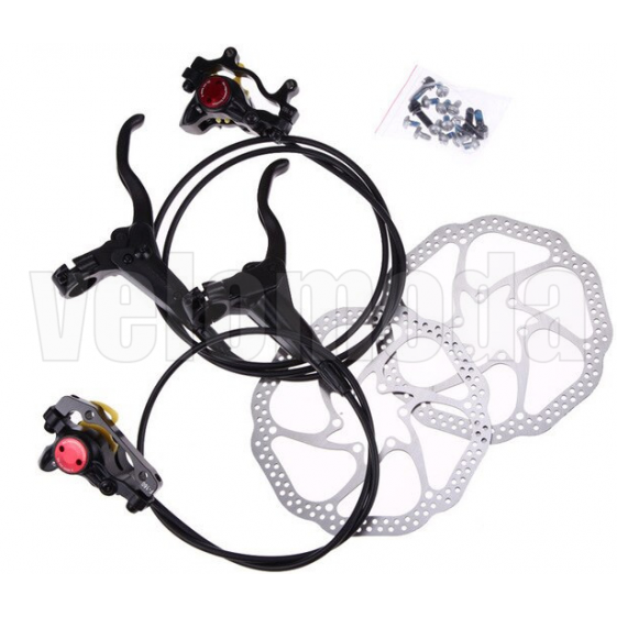 Комплект тормозов Zoom HB-870 дисковые гидравлические