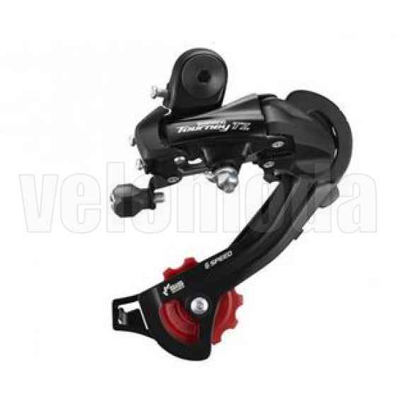 Переключатель задний Shimano Tourney, TZ500, GS, 6ск., крепление на петух, б. уп.