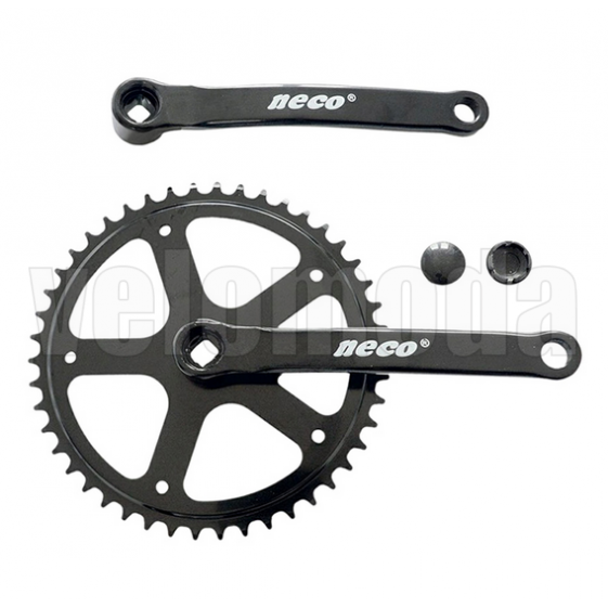 Система шатунов Neco NSS-1001 46T, сталь, 170 мм, под квадрат, Тайвань (Черный)