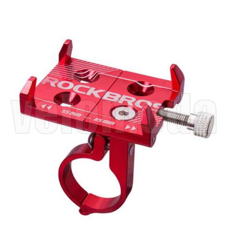 Держатель для телефона Rockbros Z1001 алюминиевый (Красный) Держатель для телефона Rockbros Z1001 алюминиевый (Красный)