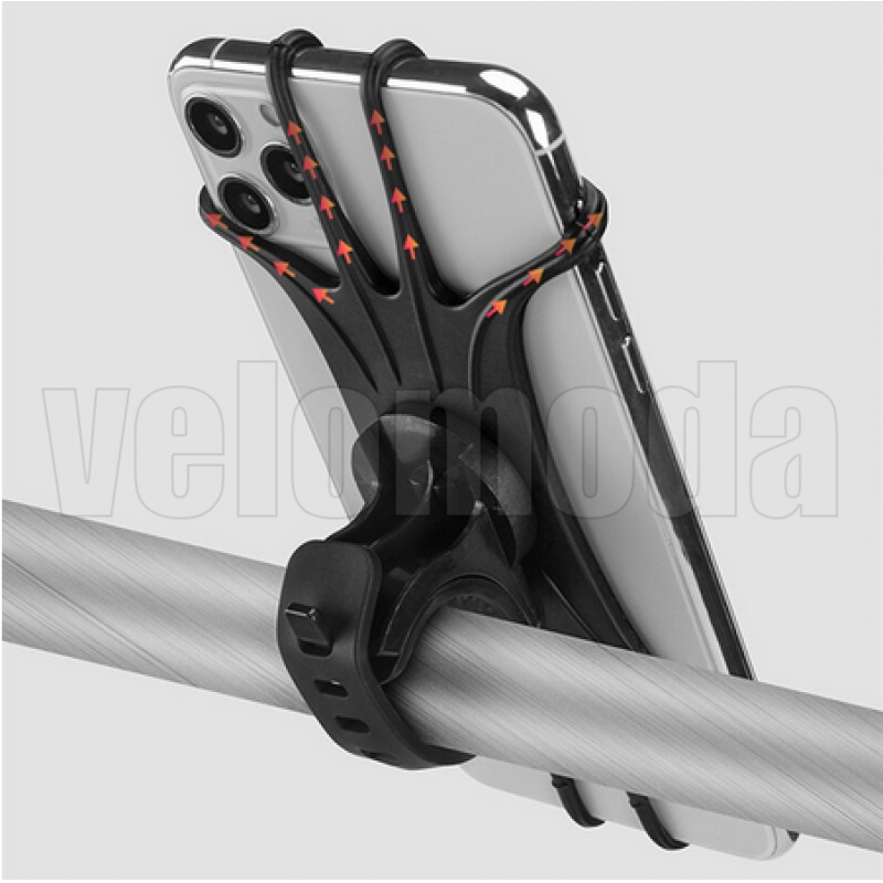 Держатель для телефона на руль RockBros LF436BK силиконовый (Чёрный)