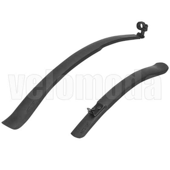Комплект крыльев для велосипеда STG-02 пластиковые 26-28" (Черный)