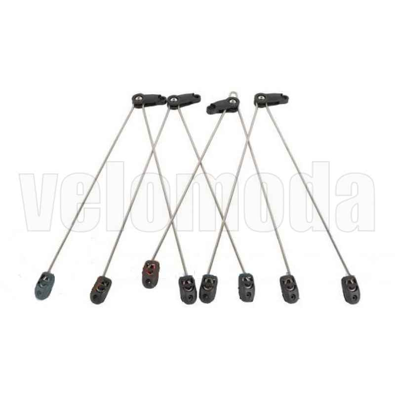 Крылья полноразмерные 00-180315, 28-29"x60 мм, металлопласт, на усах (Черный)