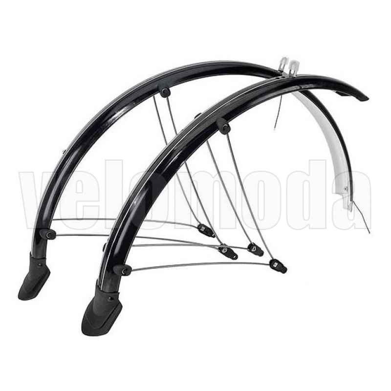 Крылья полноразмерные 00-180315, 28-29"x60 мм, металлопласт, на усах (Черный) Крылья полноразмерные 00-180315, 28-29"x60 мм, металлопласт, на усах (Черный)