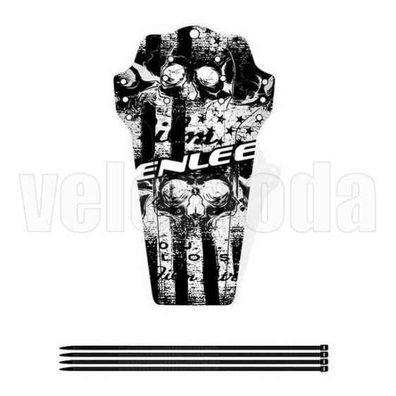 Велосипедное крыло Enlee переднее/заднее, полипропилен (Черепа)